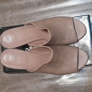Blush Pink 3 inch heel mule